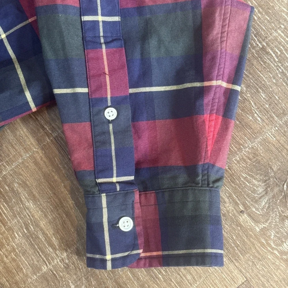 Polo Ralph Lauren Men's Large Classic Fit Plaid Oxford Long Sleeve Shirt